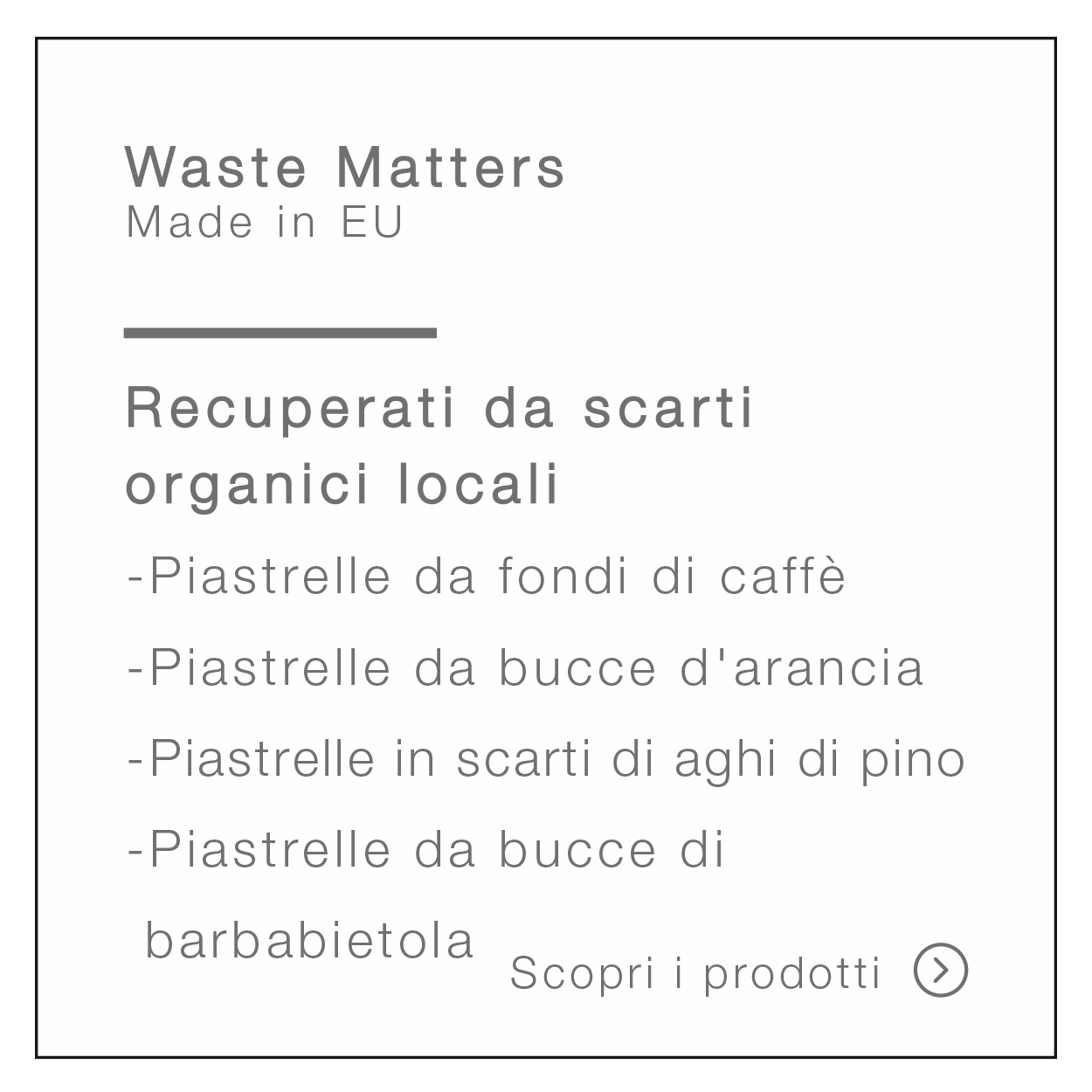 Materioteca Virtuale schedatecnica wastematters